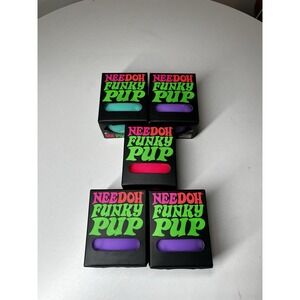 NEEDOH - NEW - Funky Pup Puppy DOG Nee Doh Stress Ball Fidget Toy Lot Of 5